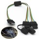 4 Way Y-Splitter Plug Universal For Tailgate Light Bar and Trailer Lights Plug & Play Adapter Extension Harness Wiring Plug 4 Pin Connectors