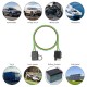 4-Way Flat Trailer Wiring Harness with 12 Inch Wires | 4 Pin Flat Wire Extension Male and Female Connector with Dust Cover