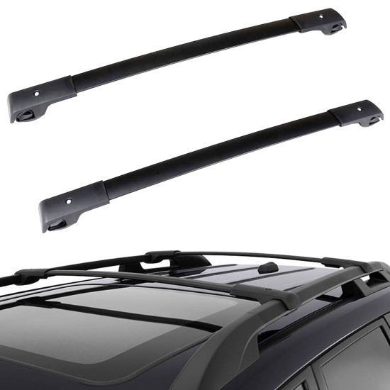 Roof Rack Cross bars For Subaru Forester 2009 2010 2011 2012 2013 Crossbars Black Aluminum