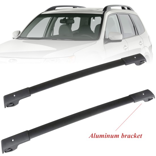 Roof Rack Cross bars For Subaru Forester 2009 2010 2011 2012 2013 Crossbars Black Aluminum