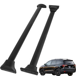 2 Pcs Roof Rack Cross Bars For Honda Pilot 2016 2017 2018 2019 2020 2021 2022 Top Roof Rails Luggage Carrier Black Aluminum