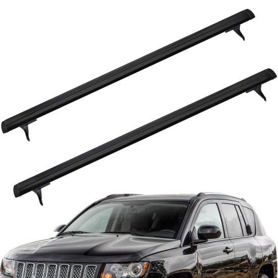 Roof Rack Cross Bars for 2011 2012 2013 2014 2015 2016 2017 Jeep Compass Aluminum Roof Rails Crossbars with Anti-theft Locks