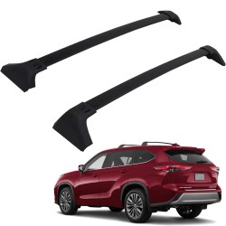 Posris Roof Rack Side Rails and Cross Bars for 2016 - 2023 Mazda CX9 CX-9(Silver Roof Rails + Black Cross Bars)