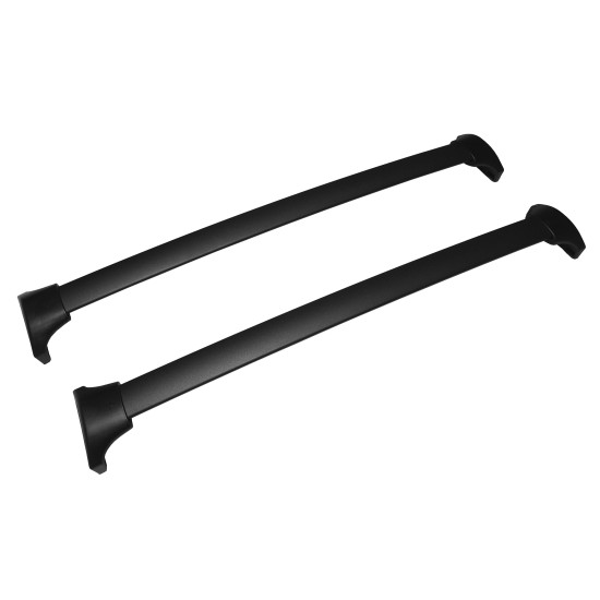 Posris 2 Pcs Roof Rack Cross Bars For Honda Pilot 2023 2024 Top Roof Rails Luggage Carrier Black Aluminum