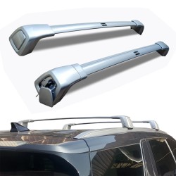 Roof Rack Cross Bars for Kia Telluride 2019-2023 Crossbar with Anti-Theft Locks Mechanism Rooftop Cargo Carrier Luggage Silver Aluminum